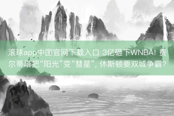 滚球app中国官网下载入口 3亿砸下WNBA! 费尔蒂塔把“阳光”变“彗星”, 休斯顿要双城争霸?