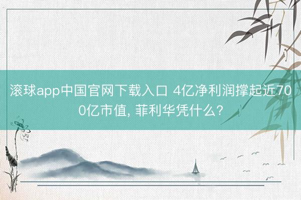 滚球app中国官网下载入口 4亿净利润撑起近700亿市值， 菲利华凭什么?