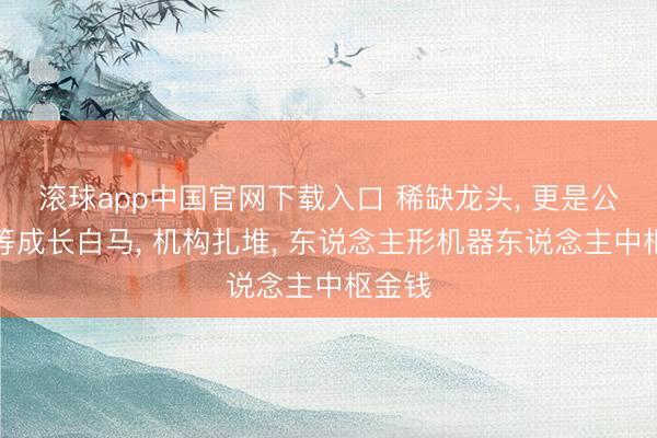 滚球app中国官网下载入口 稀缺龙头, 更是公认超等成长白马, 机构扎堆, 东说念主形机器东说念主中枢金钱