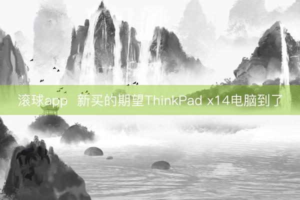 滚球app  新买的期望ThinkPad x14电脑到了