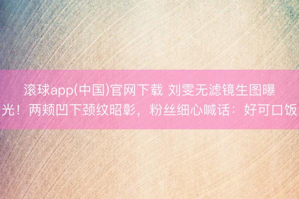 滚球app(中国)官网下载 刘雯无滤镜生图曝光！两颊凹下颈纹昭彰，粉丝细心喊话：好可口饭