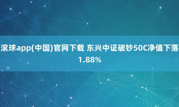 滚球app(中国)官网下载 东兴中证破钞50C净值下落1.88%